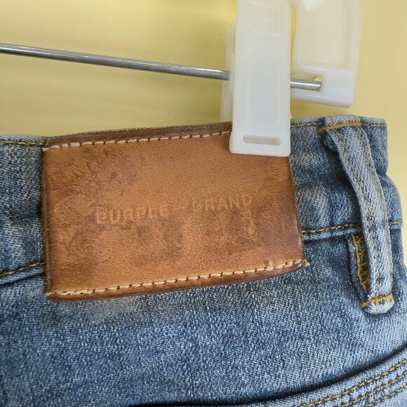 PURPLE BRAND Ripped Knee Blowout Slim Jeans Blue Distressed Denim P002 Size 34 - Picture 6 of 10